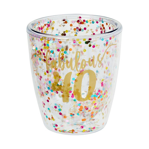 Double-Wall Wine Tumbler - Fab 40