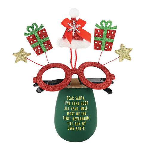 Silicone Wine Glass - Dear Santa