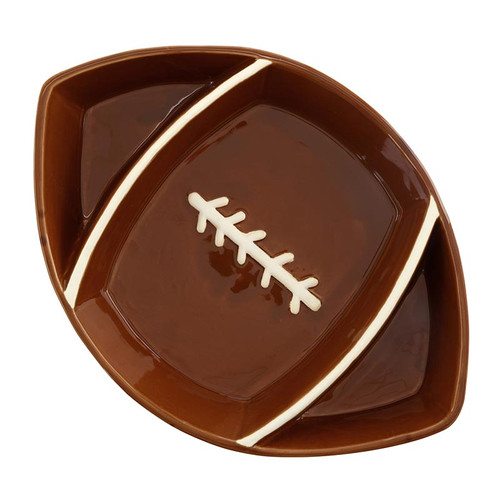 Ceramic Divided Serving Platter - Football
