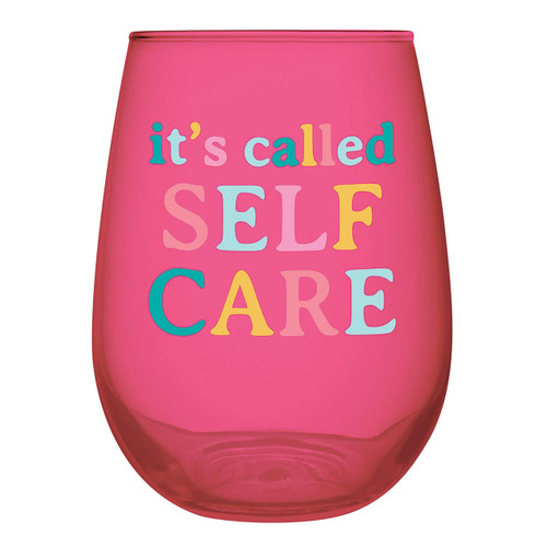 Stemless Wine Glass - Self Care