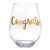 Jumbo Wine Glass - Congrats