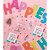 Fringe Beverage Napkins - Happy Birthday Block