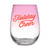 Stemless Wine Glass - Holiday Cheer