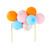 Balloon Cake Topper - Orange-Blue-Pink