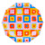 Decagon Paper Plates - Retro Flowers