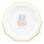 Decagon Paper Plates - Happy Cake Day