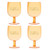 Set of 4 Stackable Wine Glass  - Sunshine and Coctails