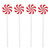 Acrylic Stir Sticks - Peppermint