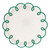Round Scalloped Paper Plates - Green Scallop - 8ct