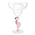 Acrylic Margarita Glass - Flamingo