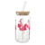 Glass Tumbler - Flamingo - 16oz