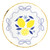Foil Round Paper Plates - Lemon - 8ct