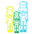Acrylic Decoration - Nutcrackers - Set of 3