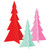 Acrylic Decoration - Trees 1 - Set of 3
