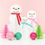 Acrylic Decoration - Snowmen - Set of 3