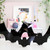 Acrylic Decoration - Bats - Black - Set of 3