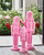 28.5" Flocked Nutcracker - Pink