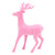 18" Standing Flocked Deer - Pink
