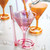 Cocktail Glass with Built-In Straw - Pink