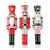 Short Nutcracker Shaped Candle - Set of 3