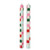 Holiday Checkerboard Taper Candle - Set of 2