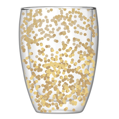 Double-Wall Champagne Glass - Paint Splatter - Slant Collections