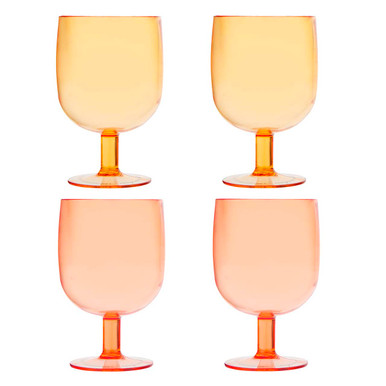 Clear Wine Glasses – 1010 on Orange