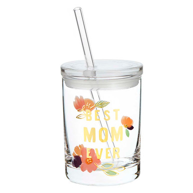 Glass DOF with Lid and Straw - Bride - Slant Collections