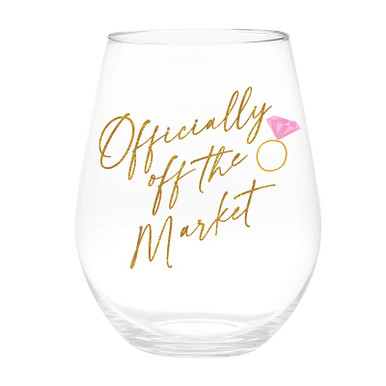 Jumbo Stemless Wine Glass - Officially off the Market - Slant