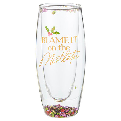 Double-Wall Champagne Glass - Paint Splatter - Slant Collections