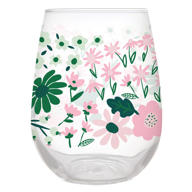 Wine Glass - Floral Pattern - [Consumer]Slant Collections