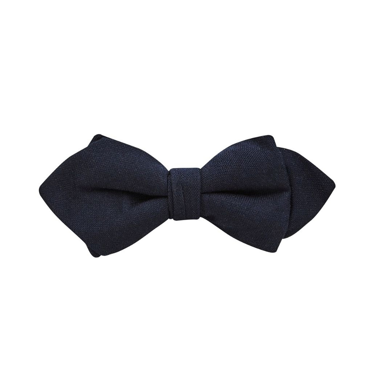 BOW TIE + POCKET SQUARE SET. BDT Plain. Navy. Supplied with matching pocket square.