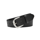 CASSIDY Black. Buffalo Leather Belt. 38mm width. Larger sizes.