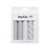 Grey and White Striped 5 Pack