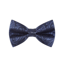 BOW TIE + POCKET SQUARE SET. Paisley. Navy. Supplied with matching pocket square. BOW TIE + POCKET SQUARE SET. Paisley. Navy. Supplied with matching pocket square.