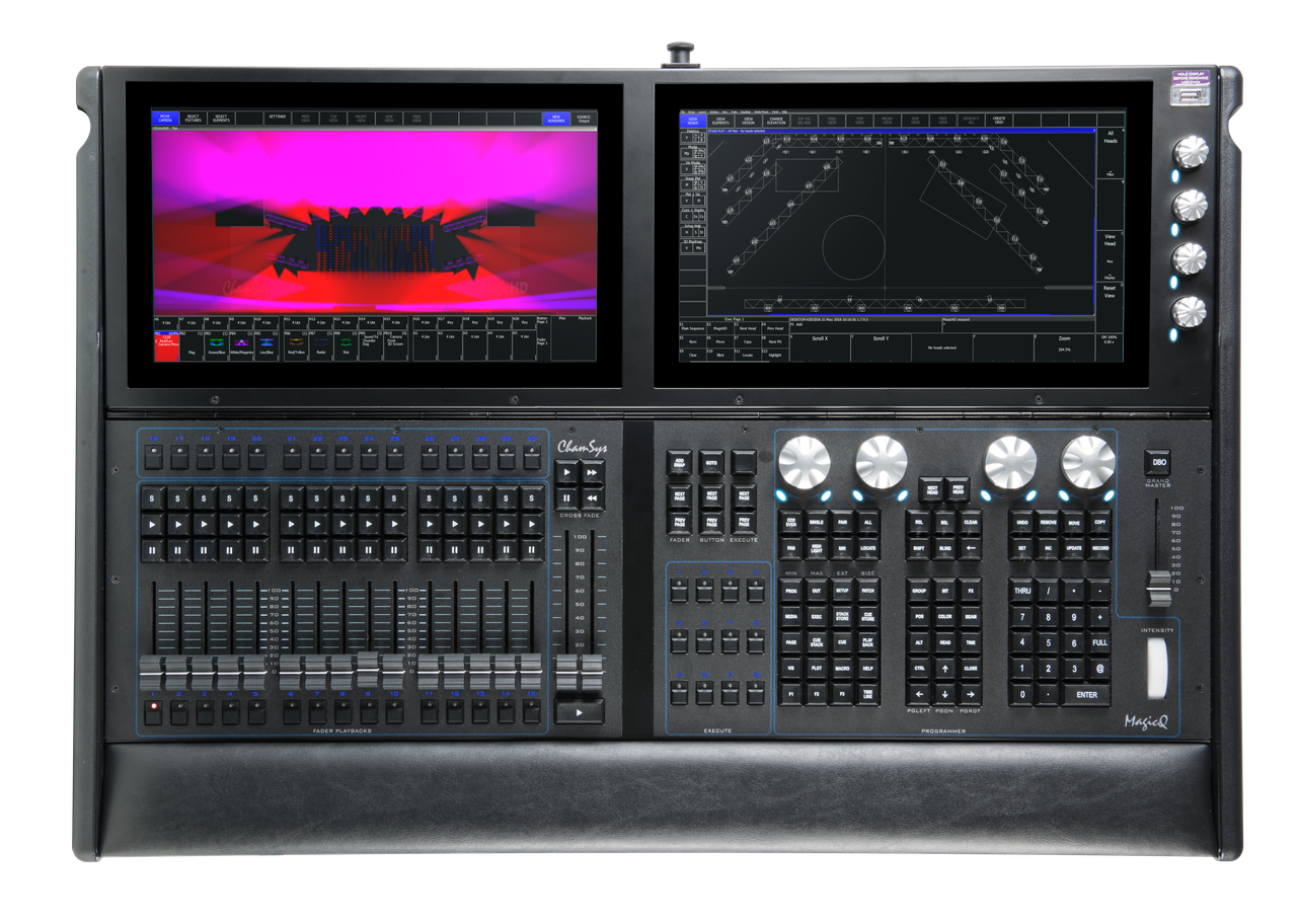 Stadium Console ChamSys MagicQ MQ500M Stadium Console (256 Universe) With Flight Case ...
