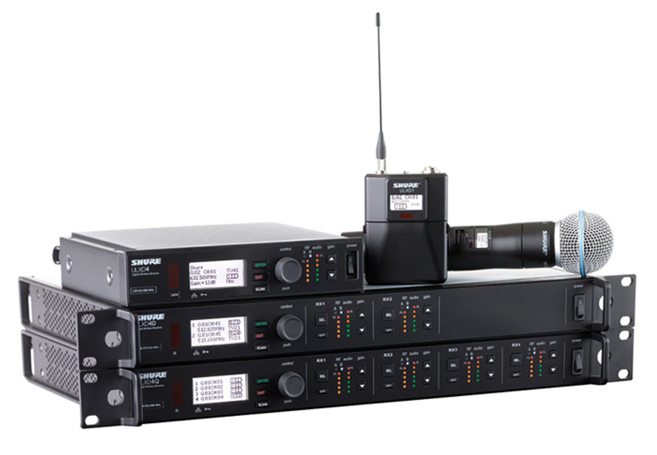 Sound　Lighting　Digital　Receiver　Shure　Wireless　Solutions　ULXD4D　(PRE-ORDER)　Inc.