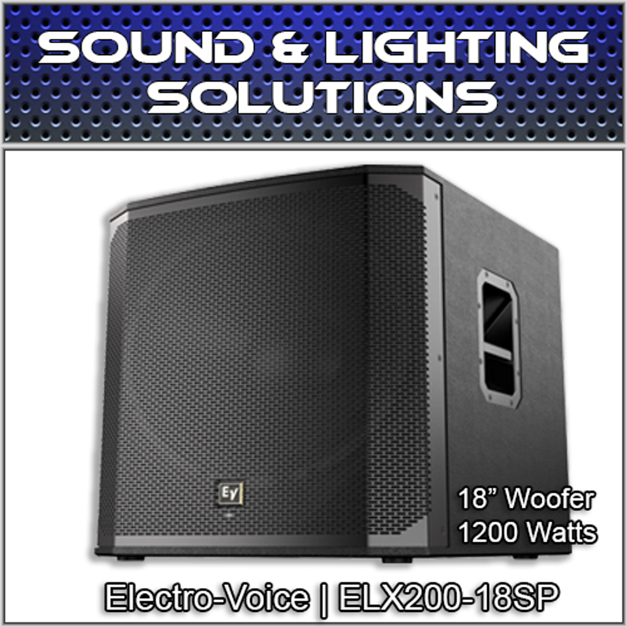 educación asesino Buen sentimiento EV Electro-Voice ELX200-18SP Powered 18" 1200 Watt Subwoofer ELX200 18SP -  Sound & Lighting Solutions Inc.