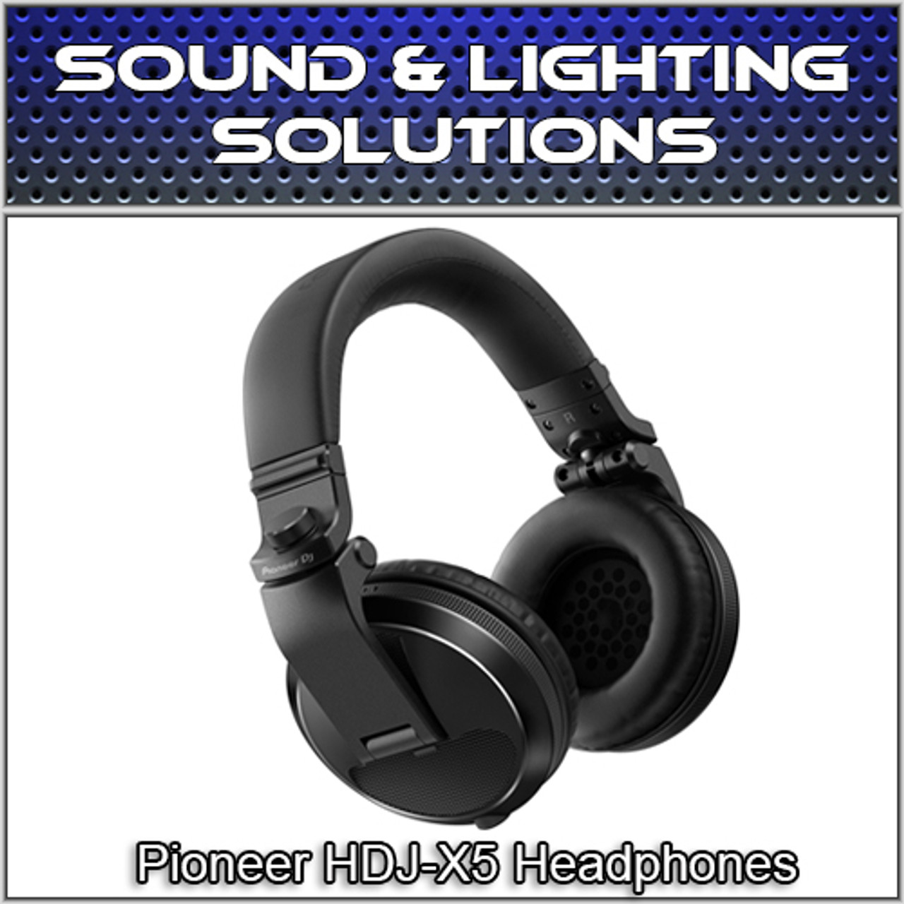 Pioneer HDJ-X5-K Over-Ear DJ Mixing Monitoring Detachable Cable Headphones  (Black)