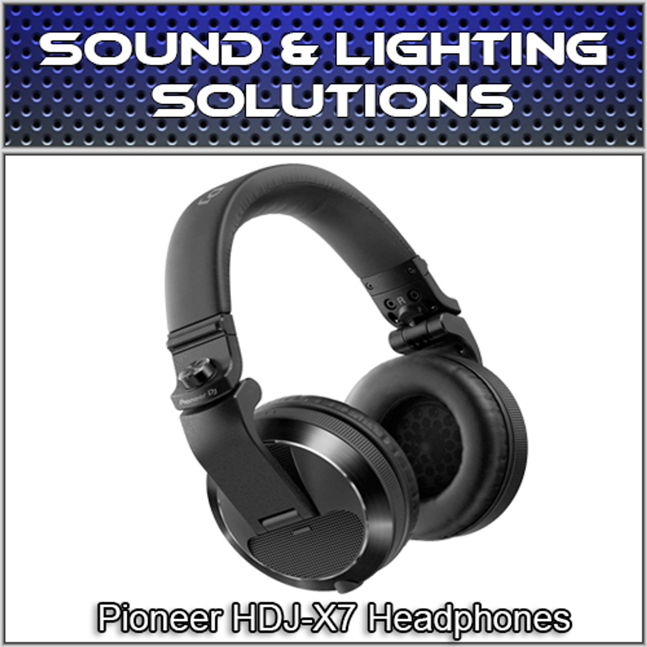 Pioneer HDJ-X7 Professional Over-Ear DJ Headphones w/ Detachable Cables  (Black)