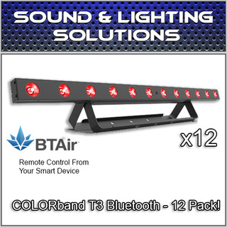 (12) Chauvet COLORband T3 BT RGB LED Linear Wash Light with built-in Bluetooth