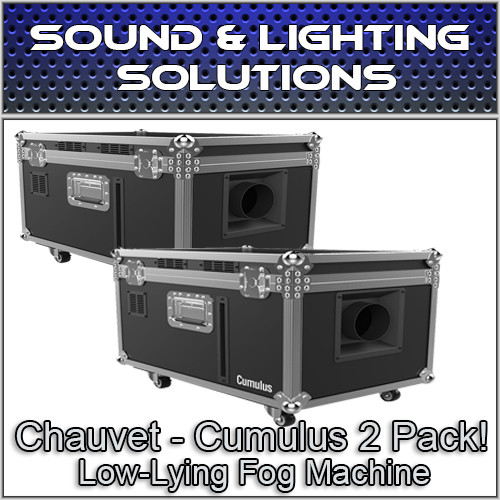 (2) Chauvet DJ Cumulus Professional DJ Club Party Low-Lying Fog Machine (PRE-ORDER)