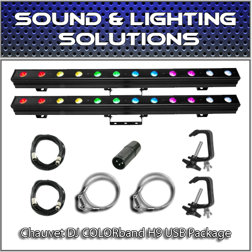 (2) Chauvet DJ COLORband H9 USB Hex Package