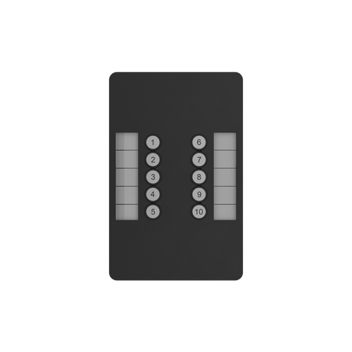 Chamsys SnakeSys 10Scene Station Wall Plate  BLACK (pre order)