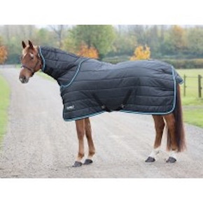 When temperatures start dropping this 200g stable rug is ideal. The polyester 210 denier outer resists stable scuffs and is breathable for comfort. Removable neck covers offer great layering options as the temperatures drop. This neck cover attaches and fastens with touch close fastenings. Key features: 210 denier outer, 200g quilted polyfill, blanket set chest fastenings, adjustable cross surcingles, fillet string, tail flap Durable, dependable, excellent value! Tempest Original rugs offer exceptional value for those wanting a good, dependable turnout rug.