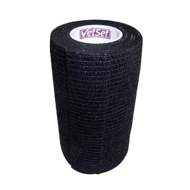 Vet Wrap 100mm Black (Single Bandage)