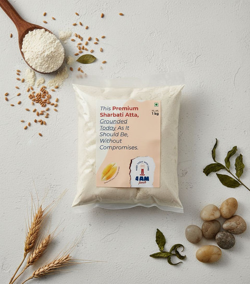 Freshly milled premium Sharbati wheat