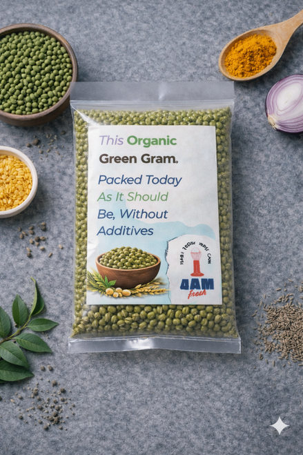 Organic Green Gram (Unpolished)