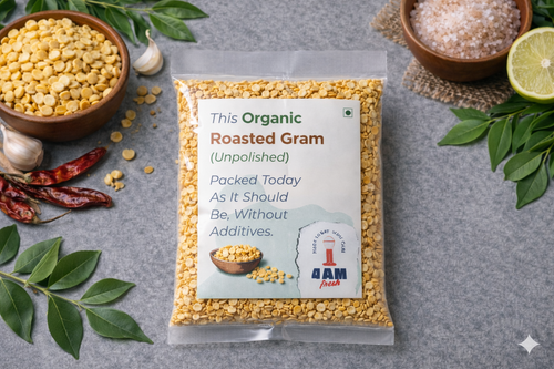 Organic Roasted Gram (Unpolished)