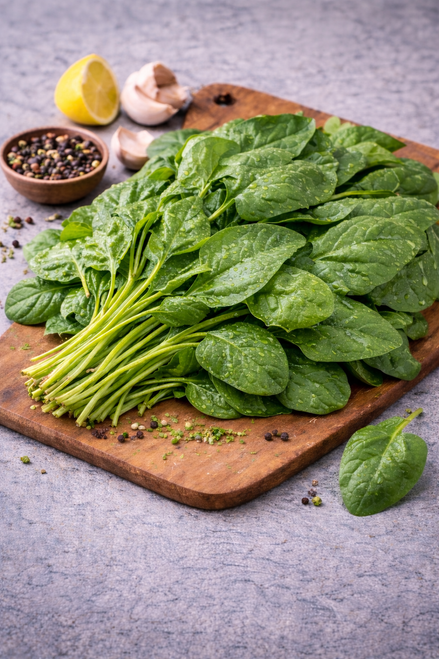 Organic Spinach Leaves Bunch